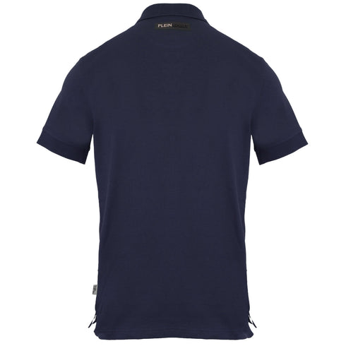 Plein Sport Clawed Sport Logo Navy Blue Polo Shirt S